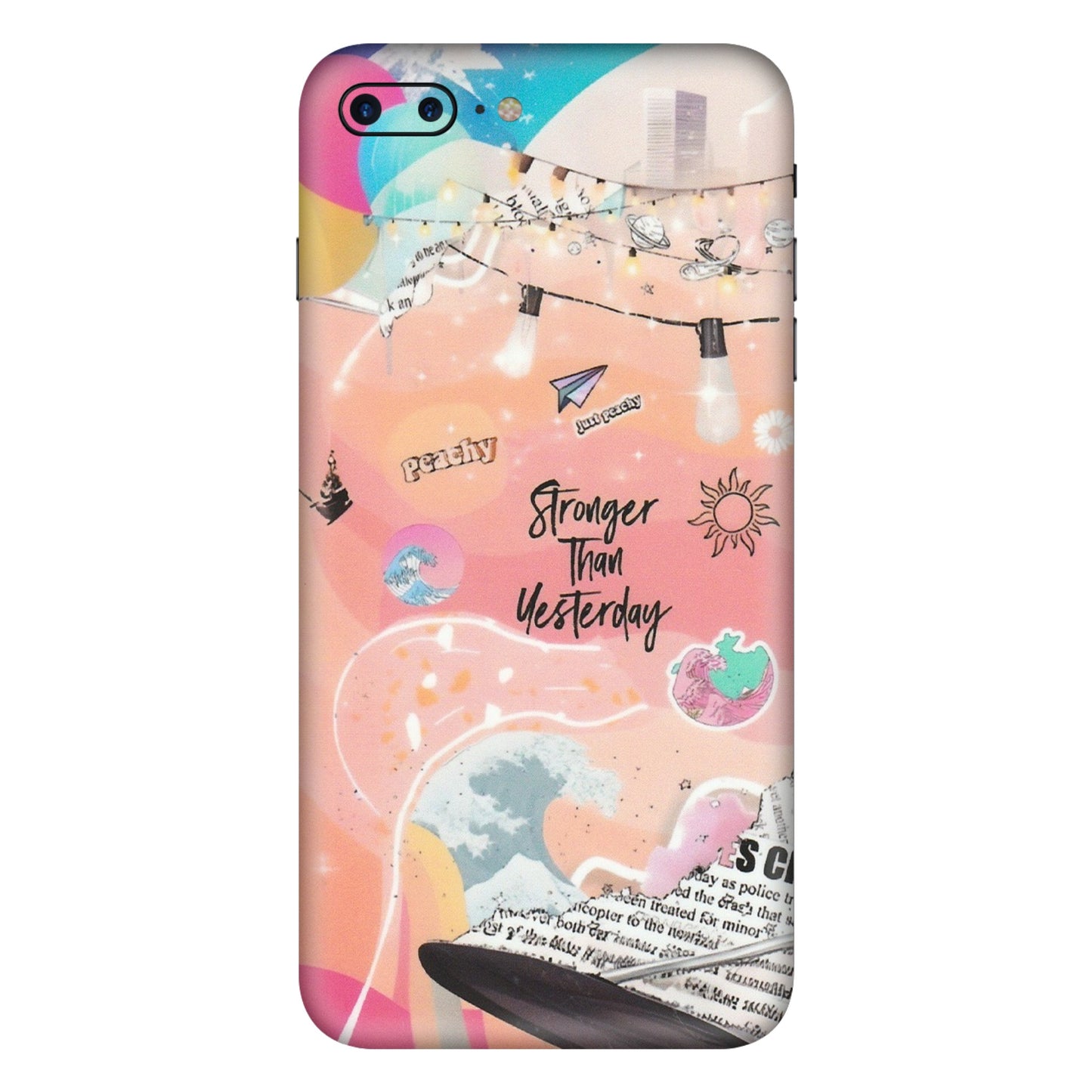 Apple iPhone Skins (All Models) - Stronger Then Yesterday - Matte Finish (M-128) iPhone 7 Plus