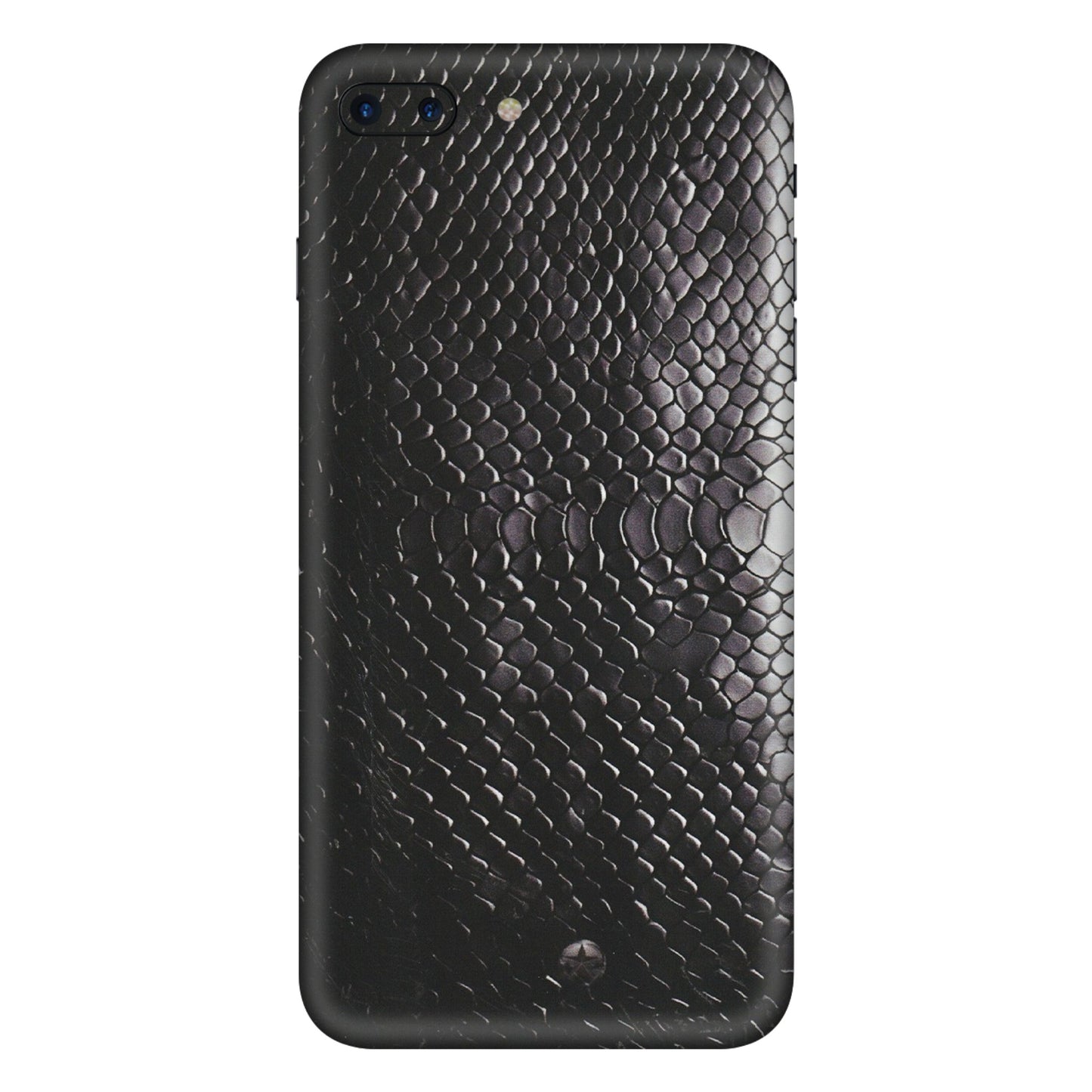 Apple iPhone Skins (All Models) - Black Snack Leather - Matte Finish (M-147) iPhone 7 Plus