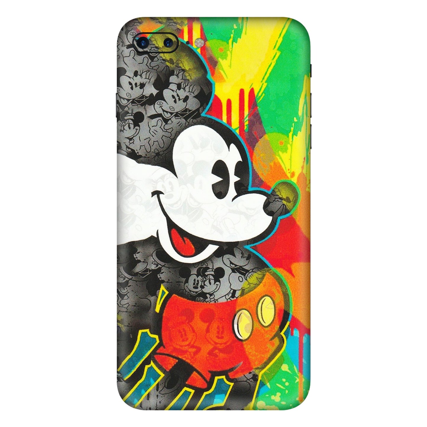 Apple iPhone Skins (All Models) - Multiple Mickey With Colourful Texture - Matte Finish (M-84) iPhone 7 Plus