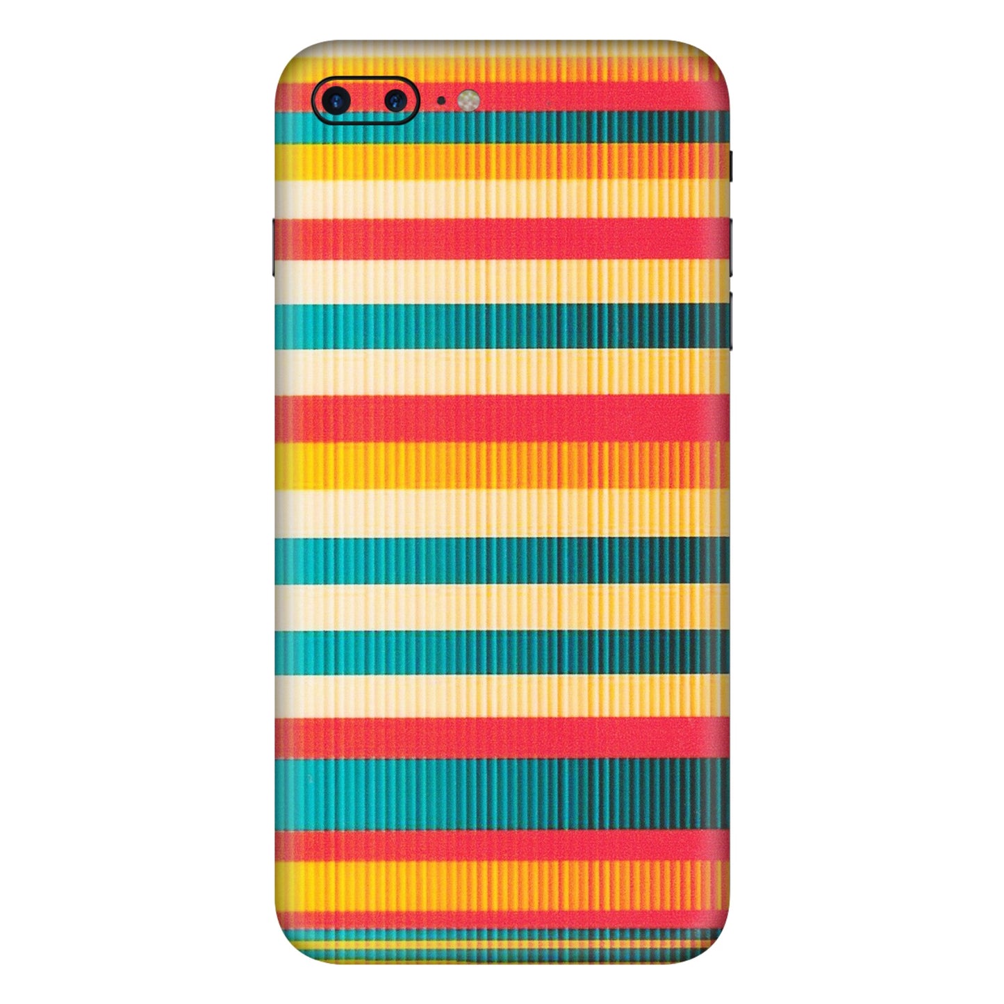 Apple iPhone Skins (All Models) - Colourful Stripes Soothing Effect - Matte Finish (M-86) iPhone 7 Plus