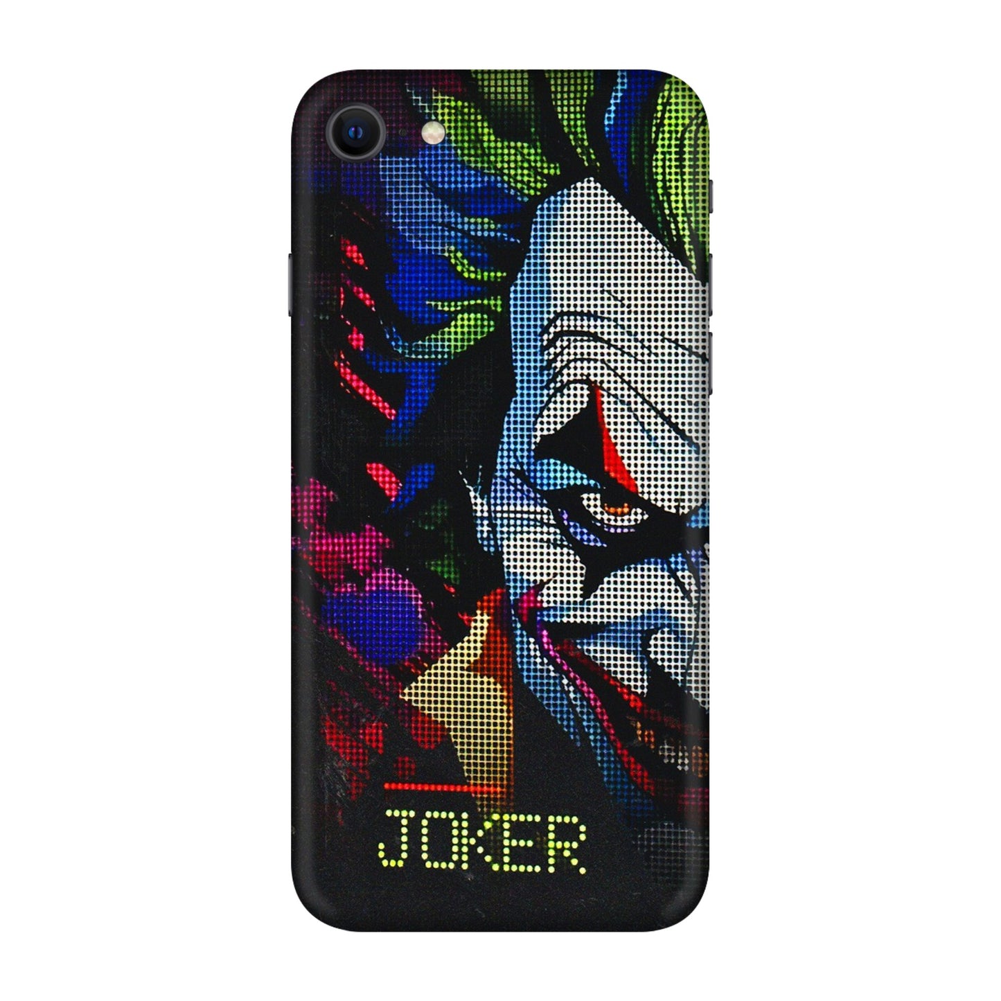 Apple iPhone Skins (All Models) - Joker Dot Matrix - 3D Embossed Finish (L-08) iPhone SE