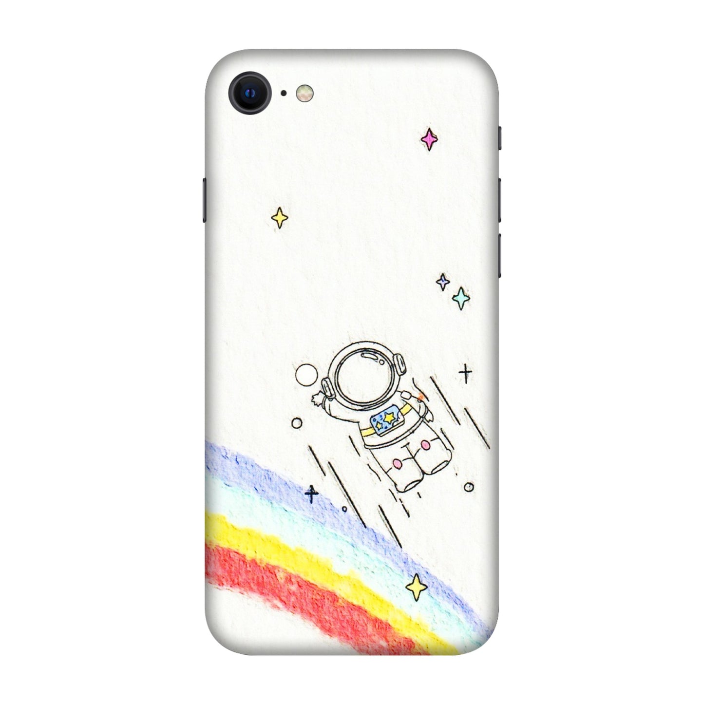 Apple iPhone Skins (All Models) - Milkyway Astronaut - 3D Embossed Finish (L-110) iPhone SE