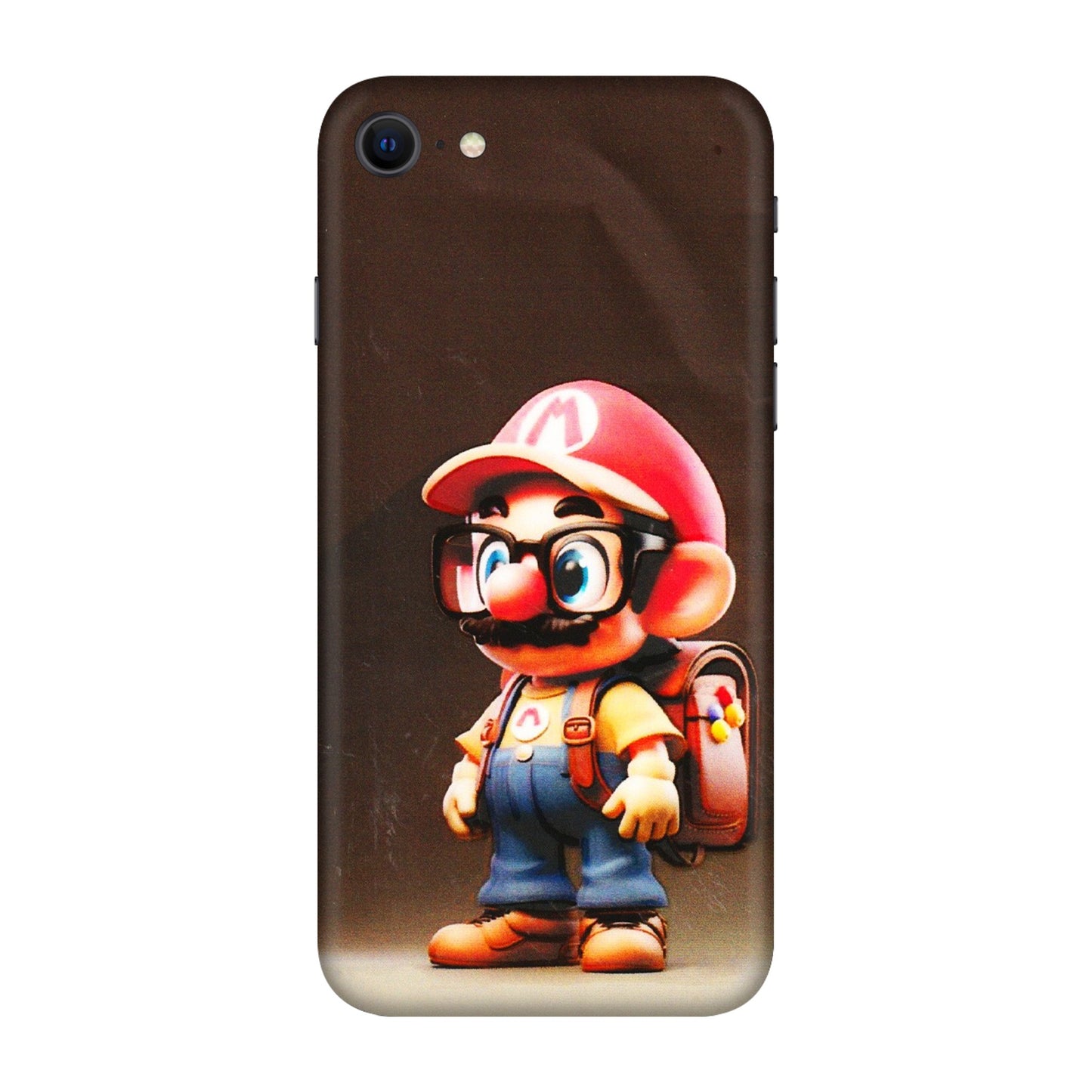 Apple iPhone Skins (All Models) - Little Mario - 3D Embossed Finish (L-119) iPhone SE