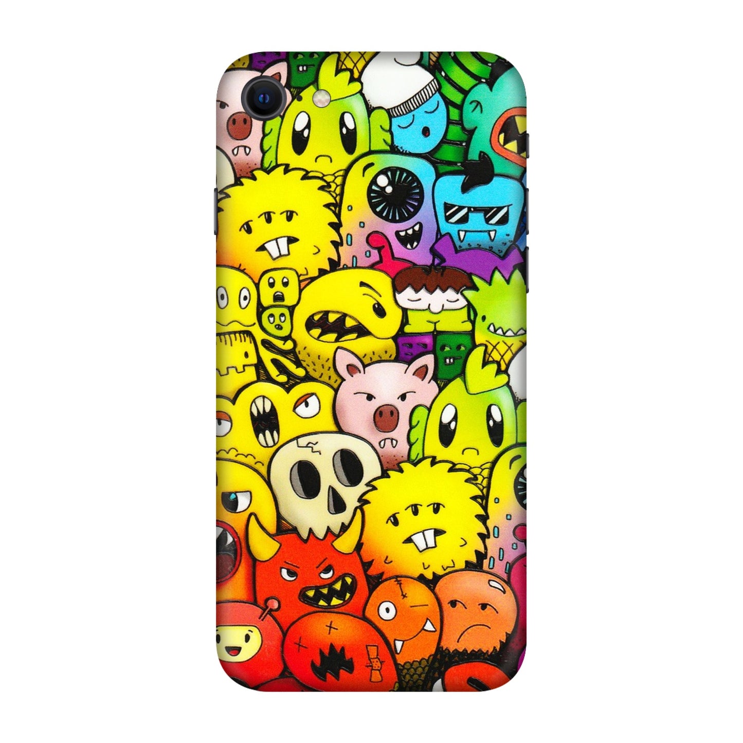 Apple iPhone Skins (All Models) - Angry Funkies - 3D Embossed Finish (L-169) iPhone SE
