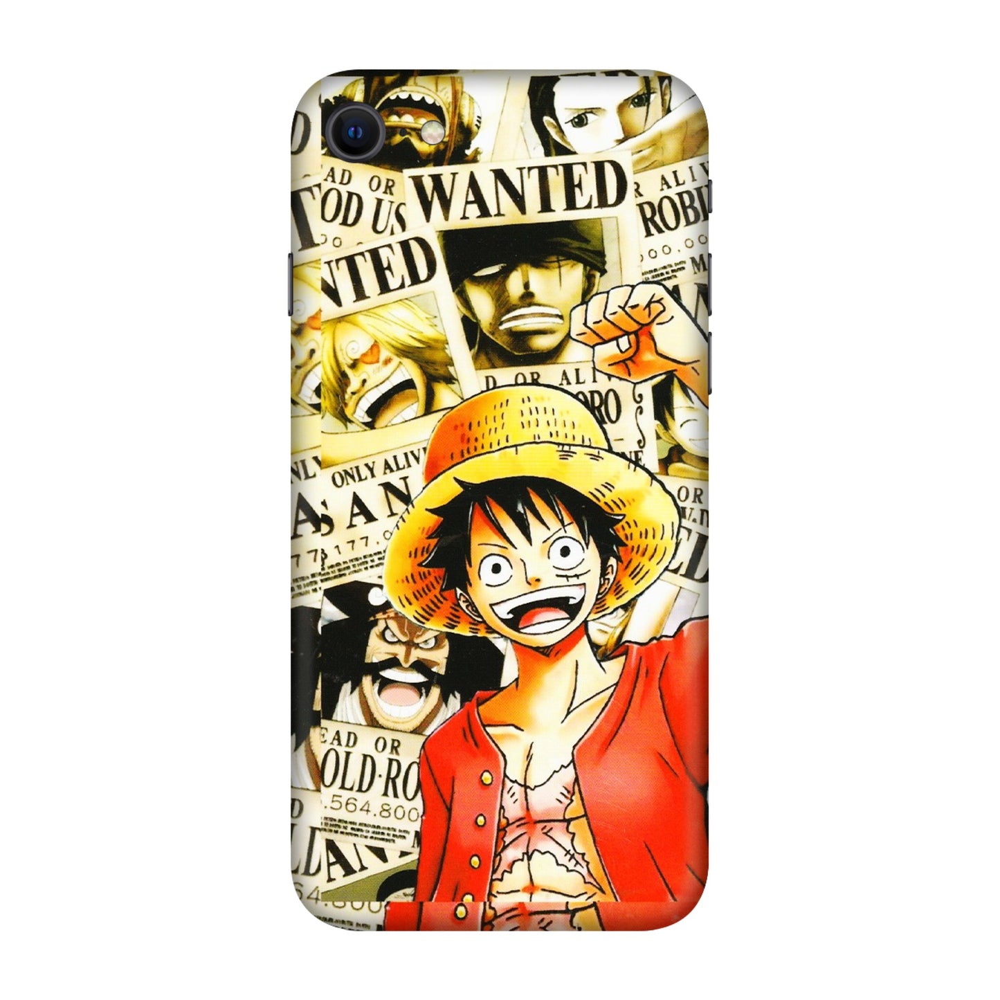 Apple iPhone Skins (All Models) - Luffy Anime - 3D Embossed Finish (L-177) iPhone SE
