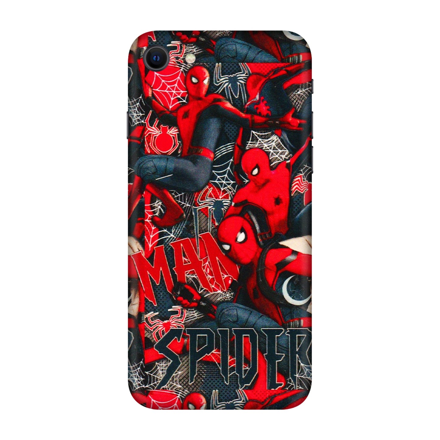 Apple iPhone Skins (All Models) - SpiderMan Cool - 3D Embossed Finish (L-188) iPhone SE