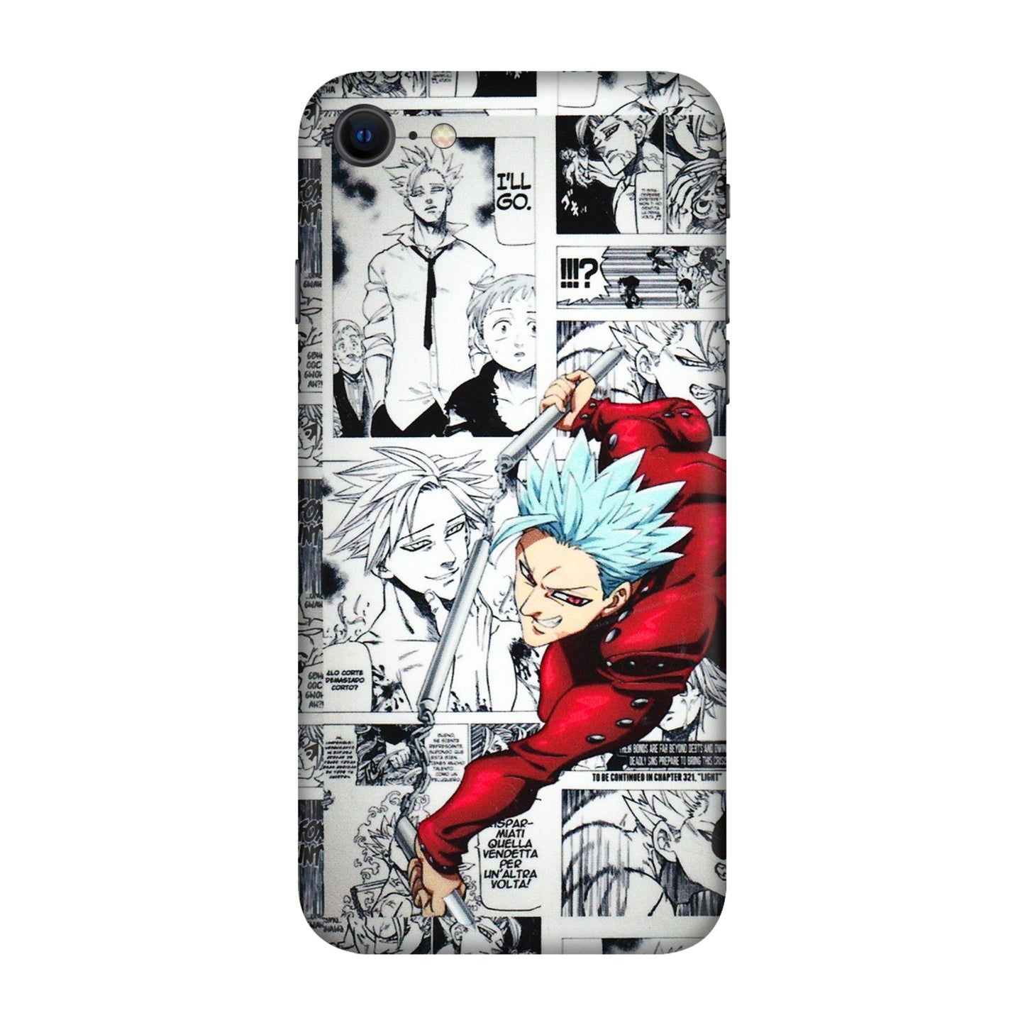 Apple iPhone Skins (All Models) - Anime Comic - 3D Embossed Finish (L-192) iPhone SE