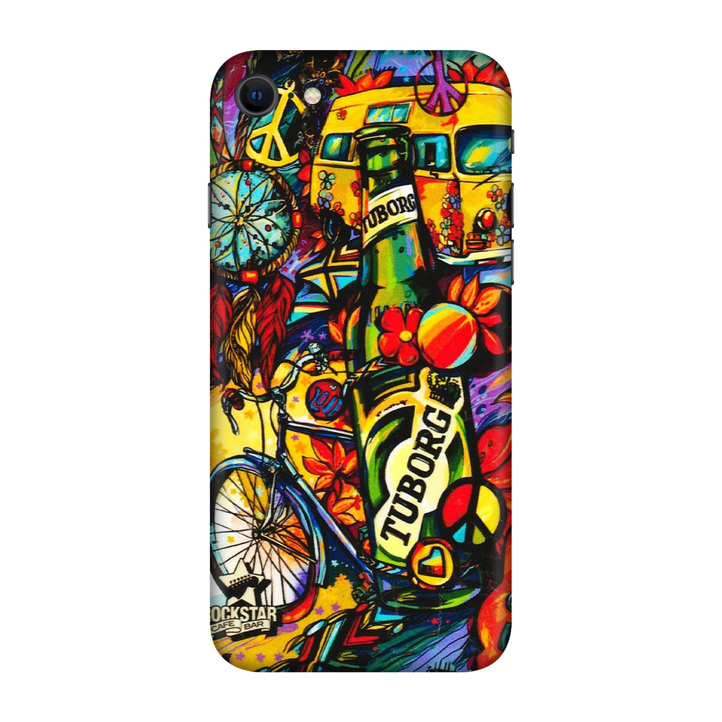 Apple iPhone Skins (All Models) - Cool Beer Bottle - 3D Embossed Finish (L-193) iPhone SE