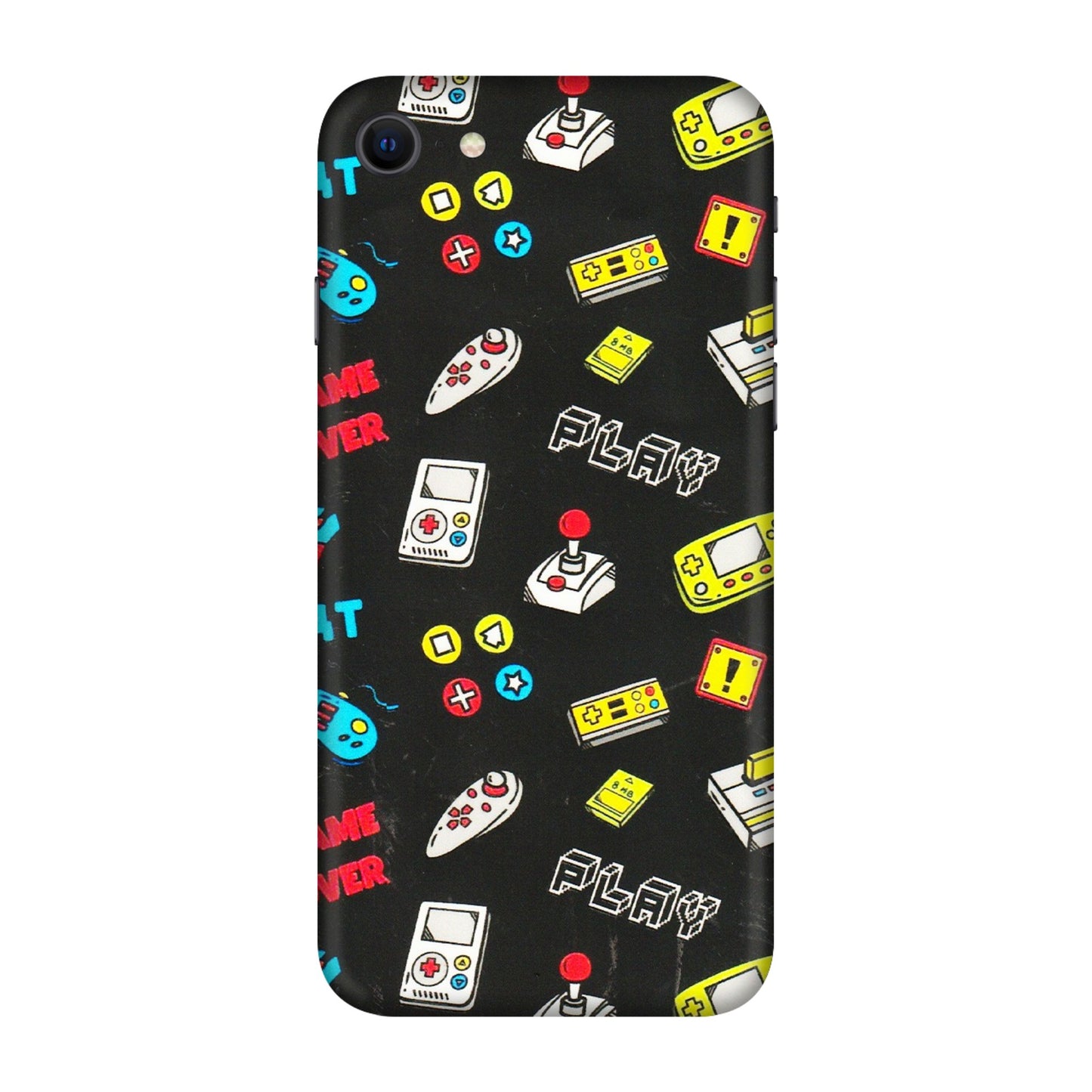 Apple iPhone Skins (All Models) - Gaming Doodles - 3D Embossed Finish (L-224) iPhone SE