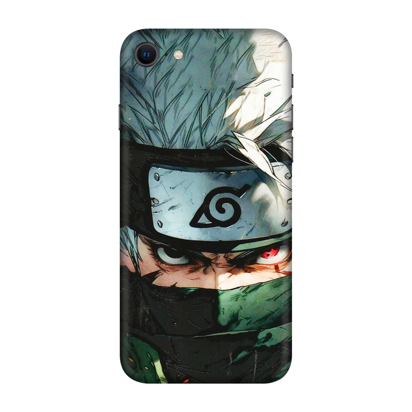 Apple iPhone Skins (All Models) - Kakashi Red Eye Focus - 3D Embossed Finish (L-227) iPhone SE
