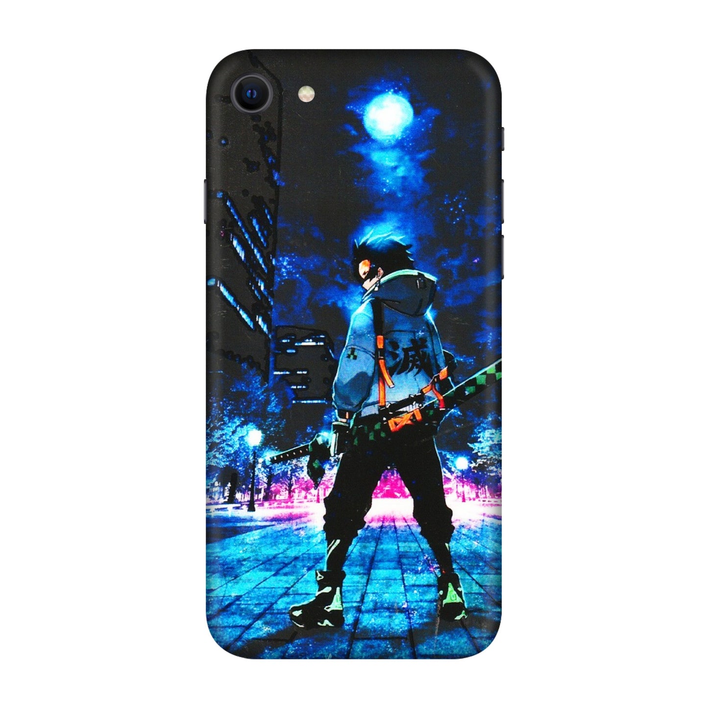 Apple iPhone Skins (All Models) - Demon Slayer Sword - 3D Embossed Finish (L-247) iPhone SE
