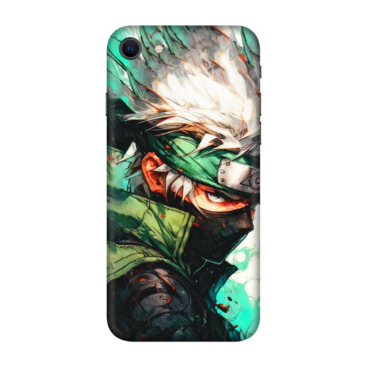 Apple iPhone Skins (All Models) - Kakashi Side Profile - 3D Embossed Finish (L-249) iPhone SE