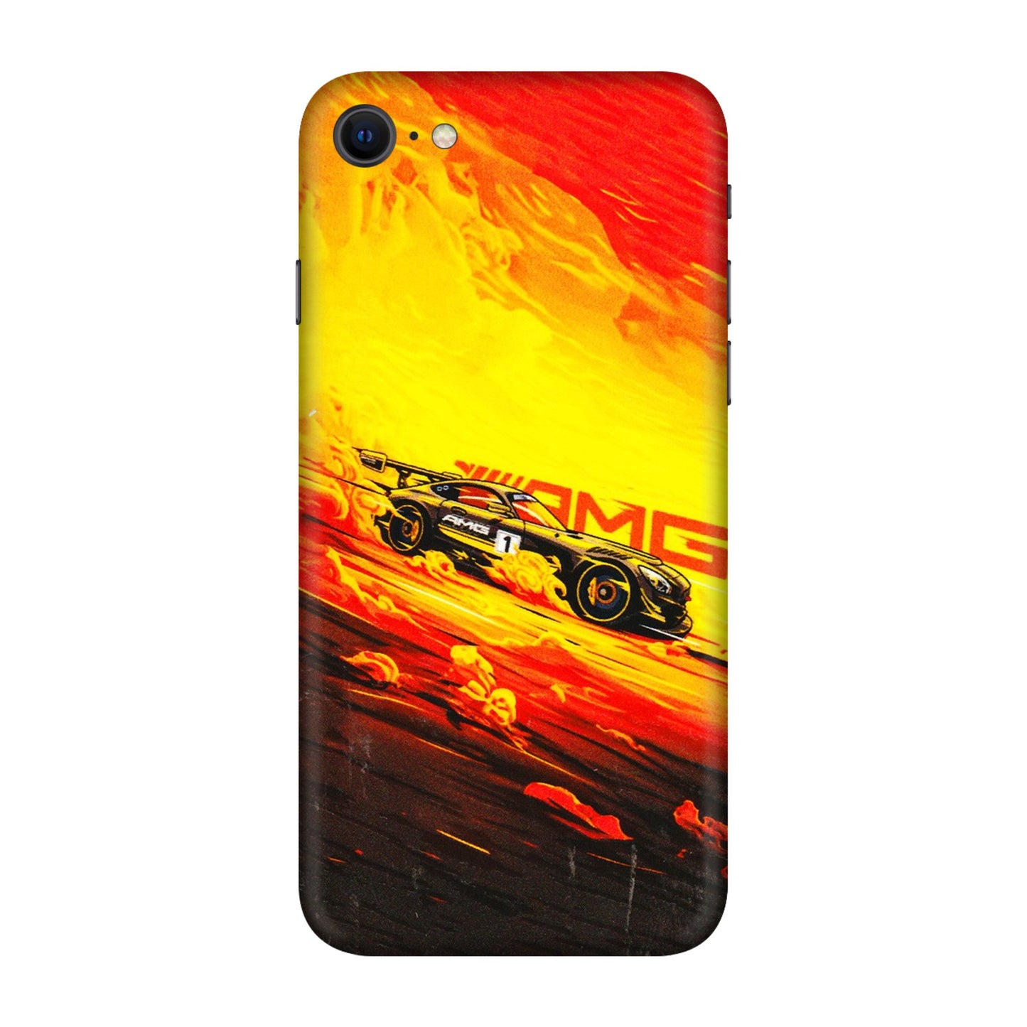 Apple iPhone Skins (All Models) - AMG Car Speed Cover - 3D Embossed Finish (L-256) iPhone SE