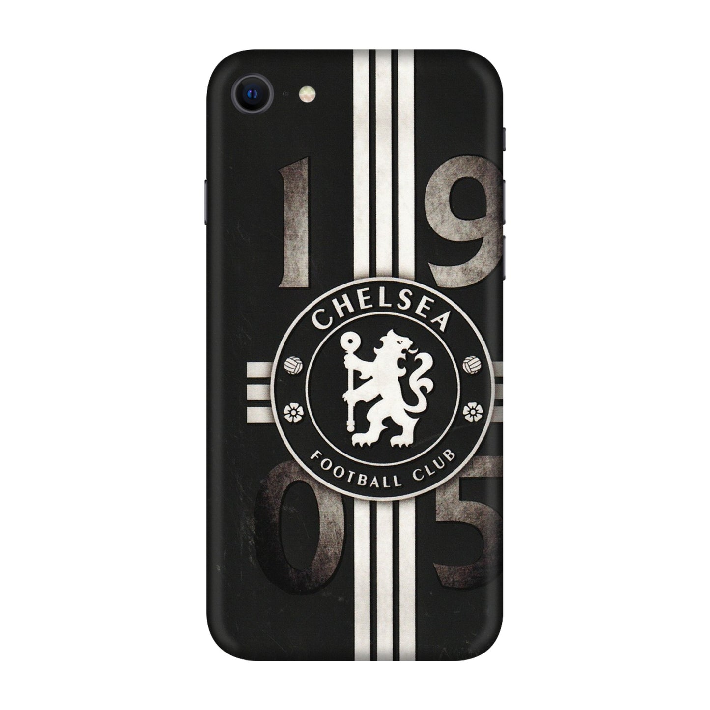 Apple iPhone Skins (All Models) - Chelsea Fan Club - 3D Embossed Finish (L-36) iPhone SE