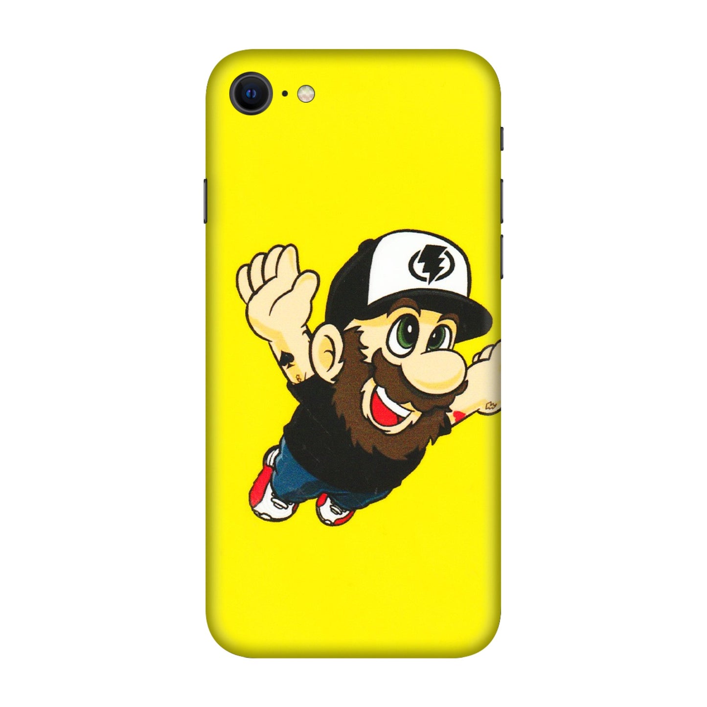 Apple iPhone Skins (All Models) - Flying Beardo - 3D Embossed Finish (L-60) iPhone SE