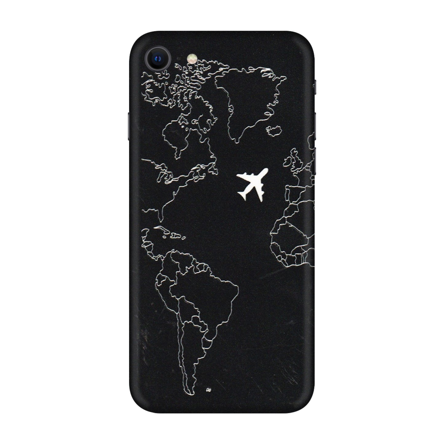 Apple iPhone Skins (All Models) - Never Ending Travel - 3D Embossed Finish (L-79) iPhone SE
