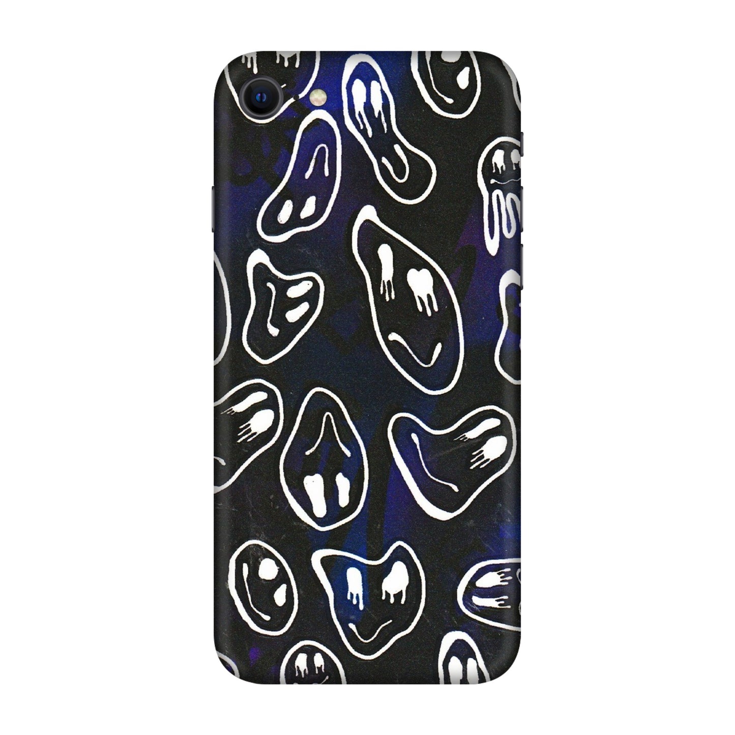 Apple iPhone Skins (All Models) - Distorted Smileys - 3D Embossed Finish (L-92) iPhone SE