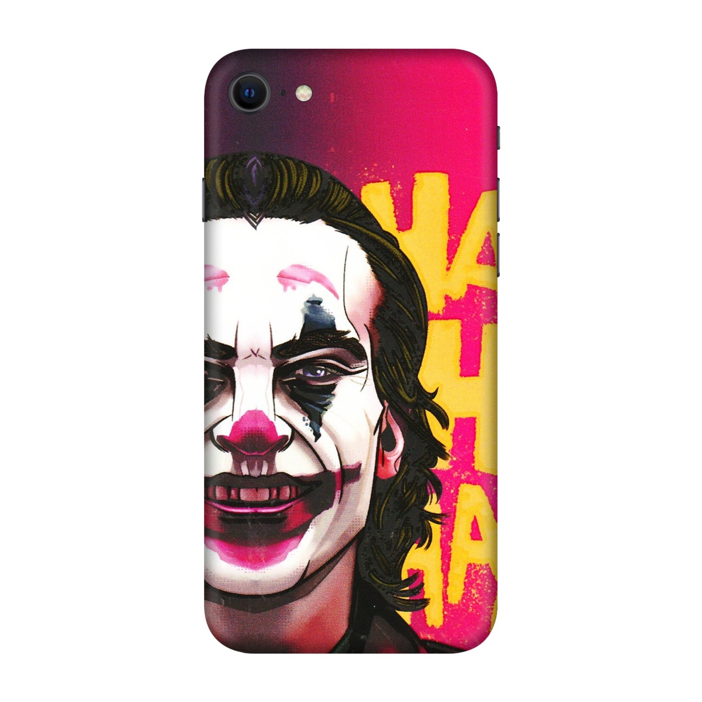 Apple iPhone Skins (All Models) - Joker Evil Laugh - 3D Embossed Finish (L-97) iPhone SE