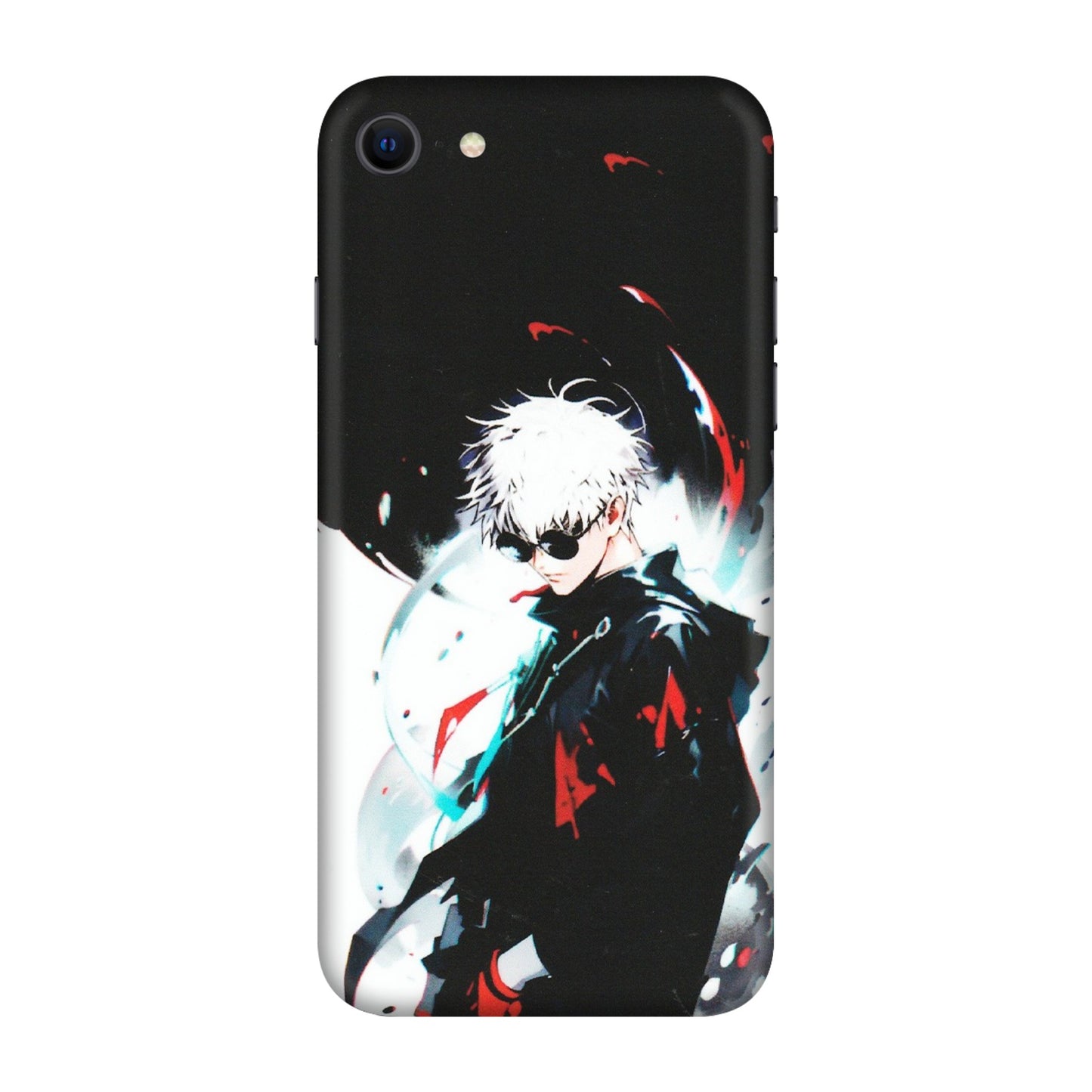Apple iPhone Skins (All Models) - Gojo Powerful Charater Kaisen Anime - Matte Finish (M-144) iPhone SE