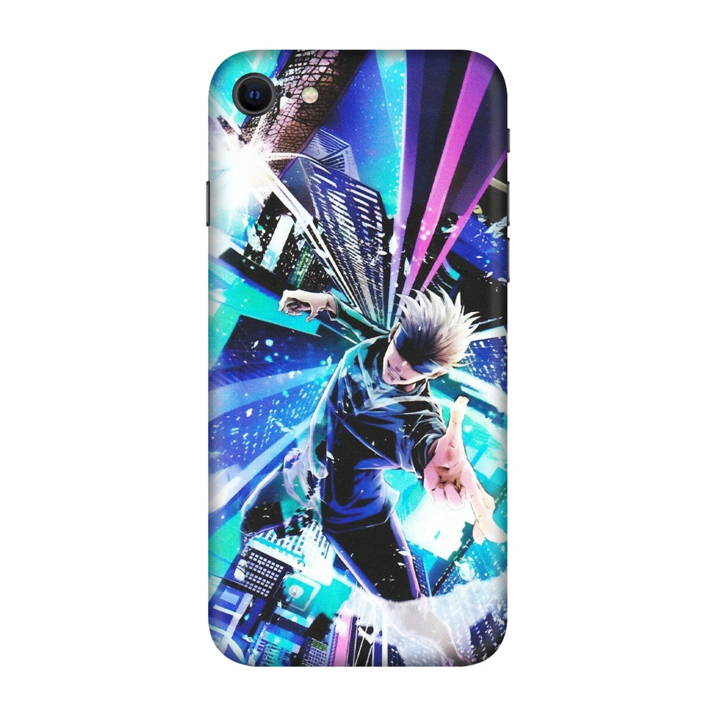 Apple iPhone Skins (All Models) - Manga Action Jujustu Kaisen Anime - Matte Finish (M-155) iPhone SE