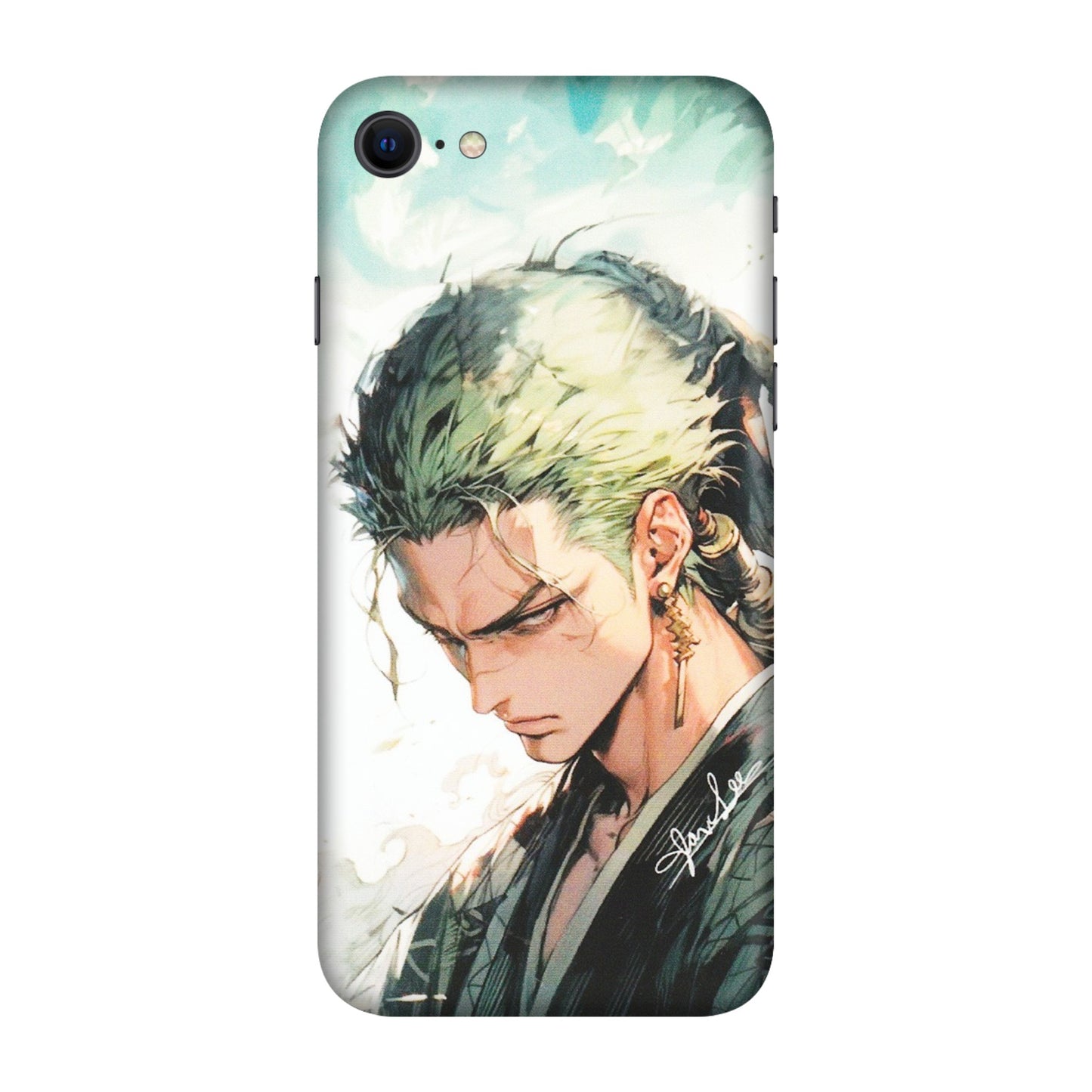 Apple iPhone Skins (All Models) - Pirate Hunter One Piece Anime - Matte Finish (M-157) iPhone SE
