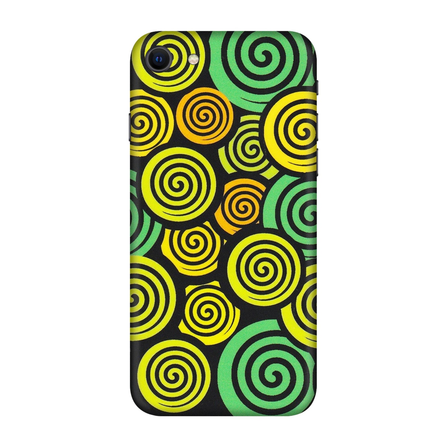 Apple iPhone Skins (All Models) - Crazy Spiral - Matte Finish (M-91) iPhone SE