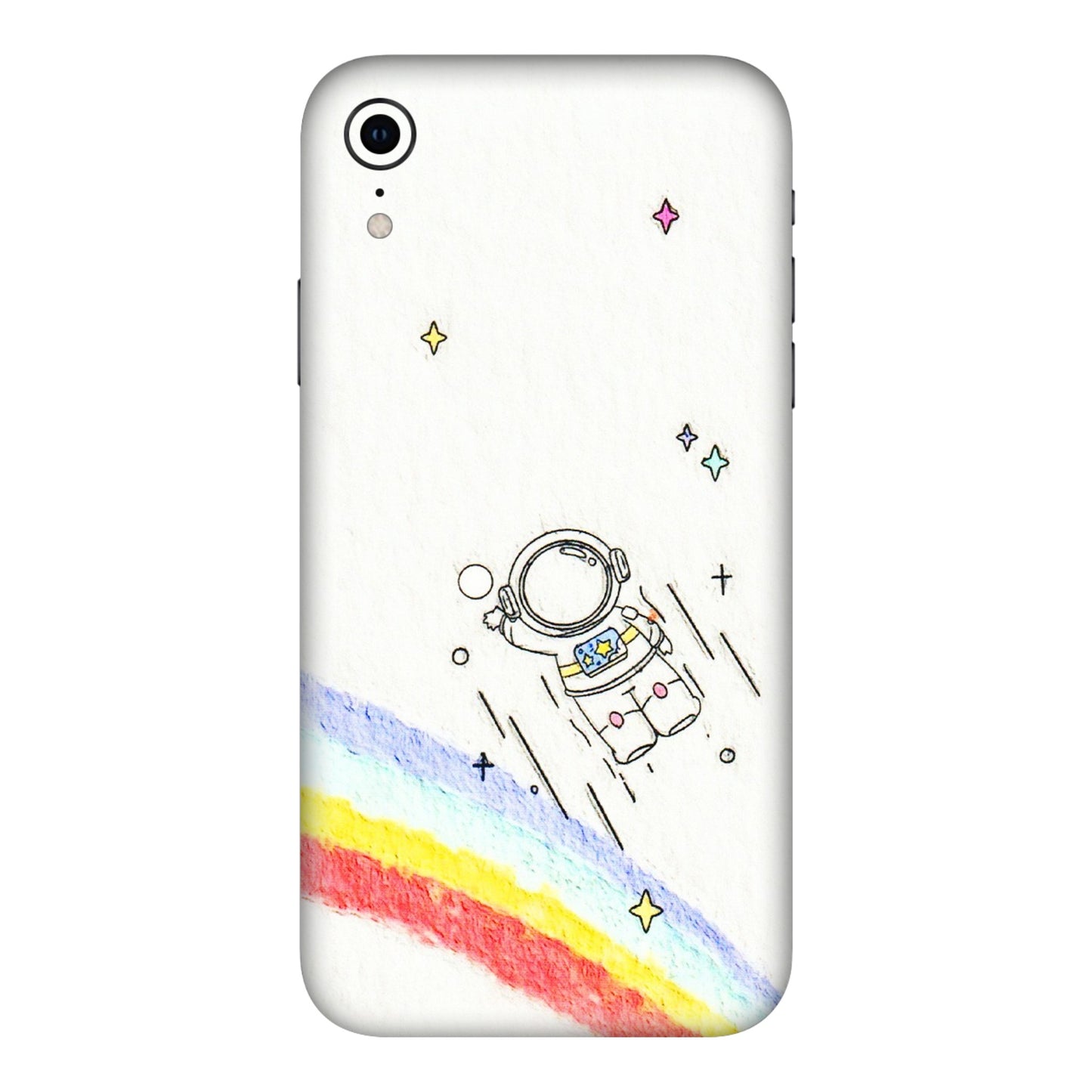 Apple iPhone Skins (All Models) - Milkyway Astronaut - 3D Embossed Finish (L-110) iPhone XR