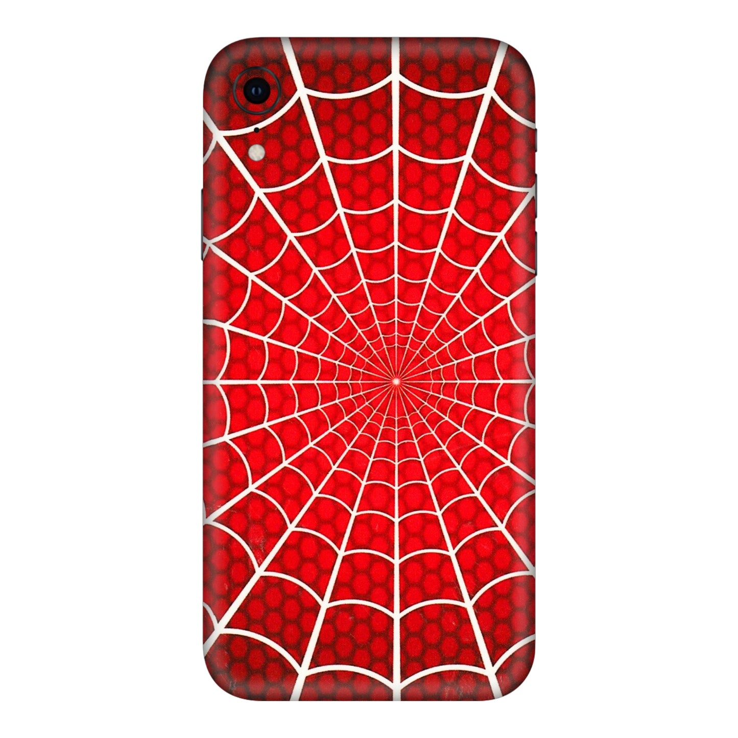 Apple iPhone Skins (All Models) - Classic Spidey Web - 3D Embossed Finish (L-115) iPhone XR