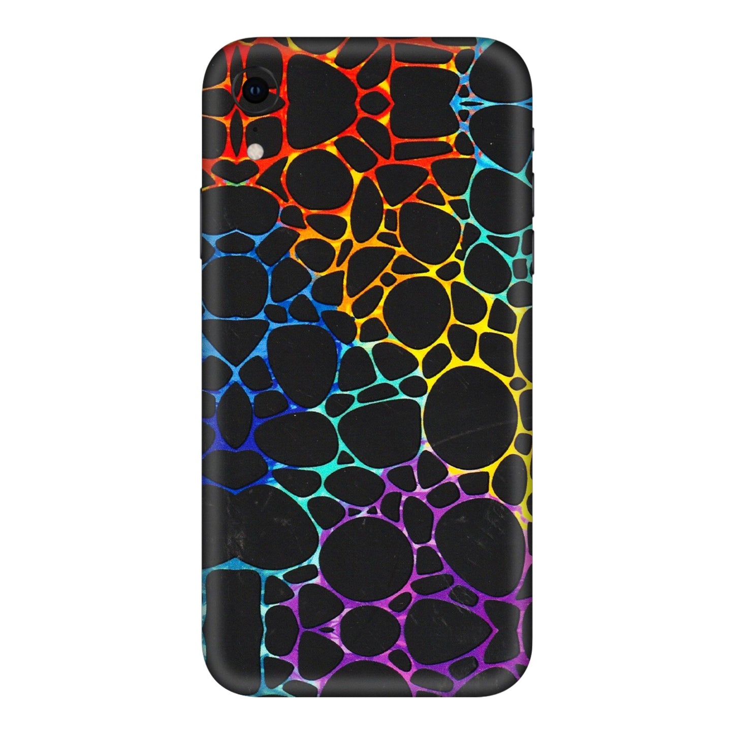 Apple iPhone Skins (All Models) - Abstract Art MultiColour - 3D Embossed Finish (L-133) iPhone XR