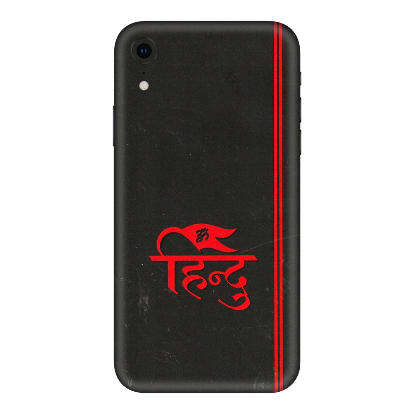 Apple iPhone Skins (All Models) - Hindu Black - 3D Embossed Finish (L-153) iPhone XR