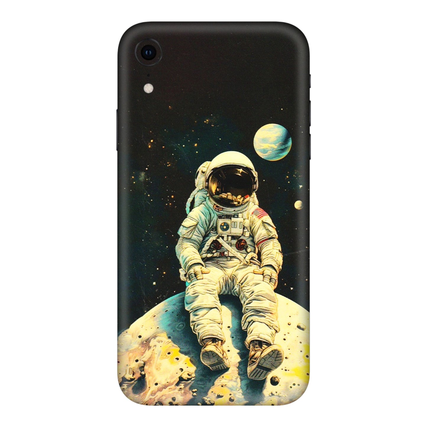 Apple iPhone Skins (All Models) - Astronaut in Space - 3D Embossed Finish (L-16) iPhone XR
