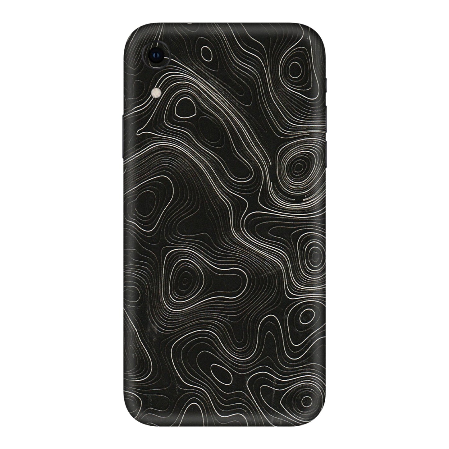 Apple iPhone Skins (All Models) - Black Swirl - 3D Embossed Finish (L-196) iPhone XR