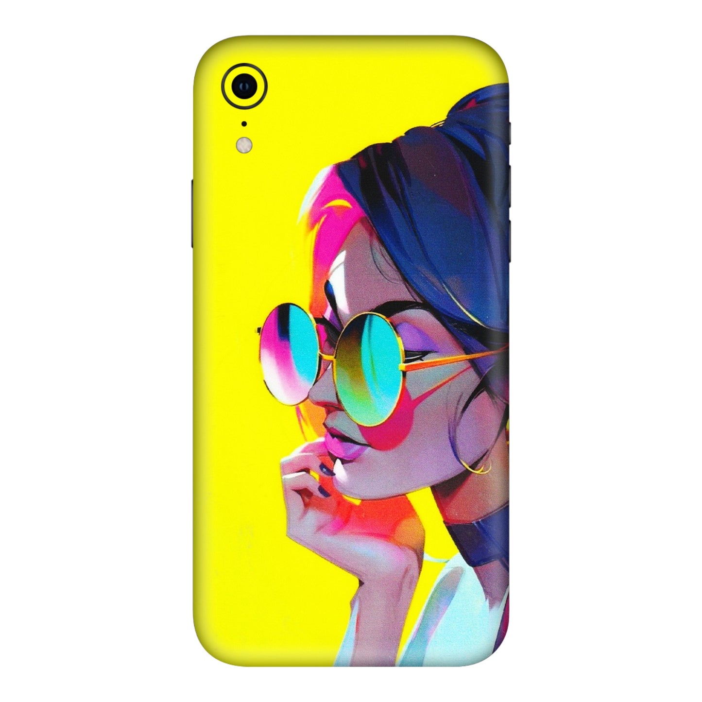 Apple iPhone Skins (All Models) - Bold Stylish Girl - 3D Embossed Finish (L-222) iPhone XR