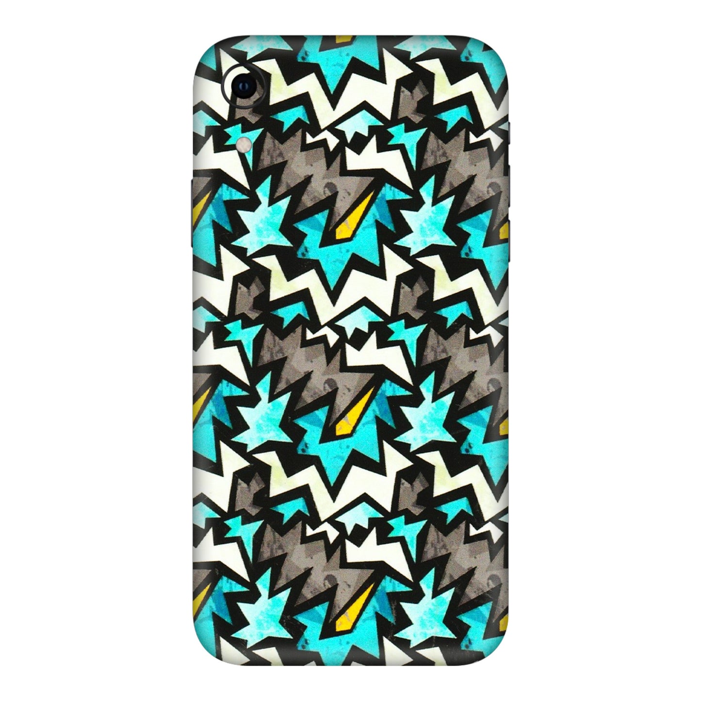 Apple iPhone Skins (All Models) - Funky Zig Zag - 3D Embossed Finish (L-223) iPhone XR