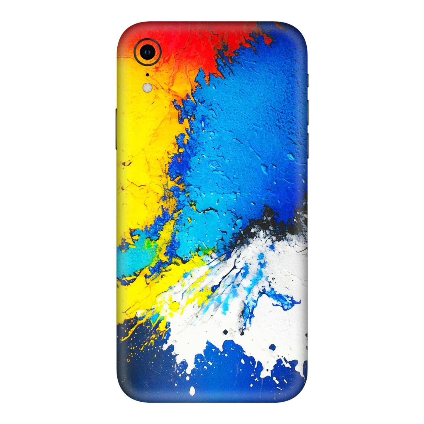 Apple iPhone Skins (All Models) - Acrylic Paint Spill - 3D Embossed Finish (L-229) iPhone XR