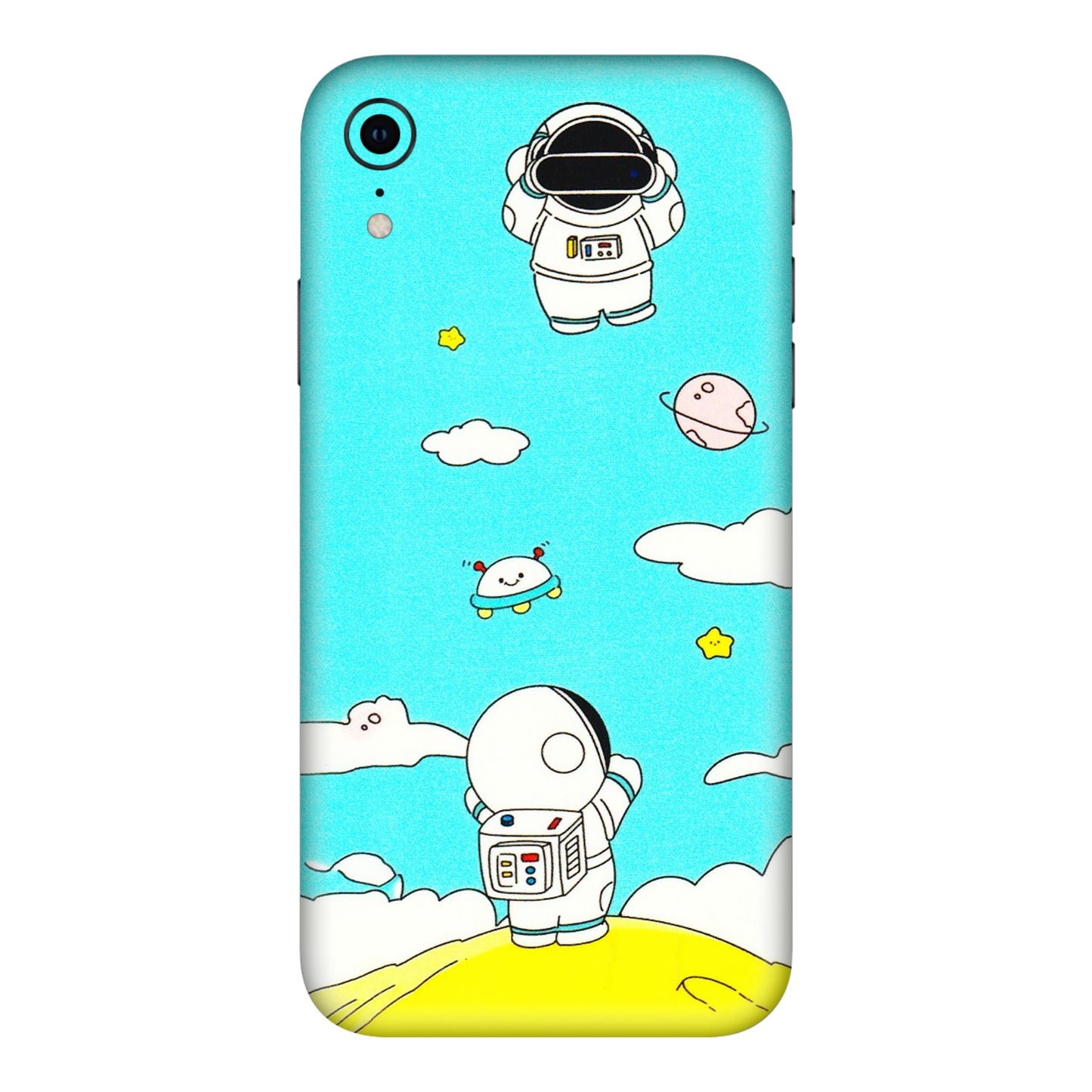 Apple iPhone Skins (All Models) - Blue Skies Astro Float - 3D Embossed Finish (L-230) iPhone XR