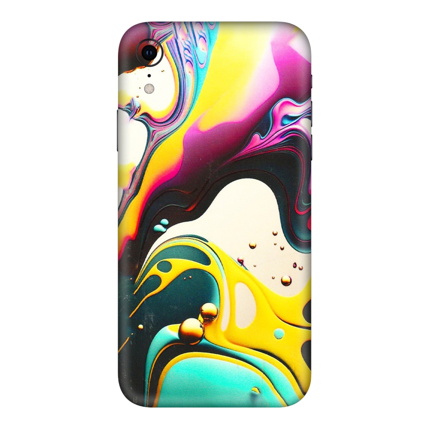 Apple iPhone Skins (All Models) - Multicolor Abstract pattern - 3D Embossed Finish (L-254) iPhone XR