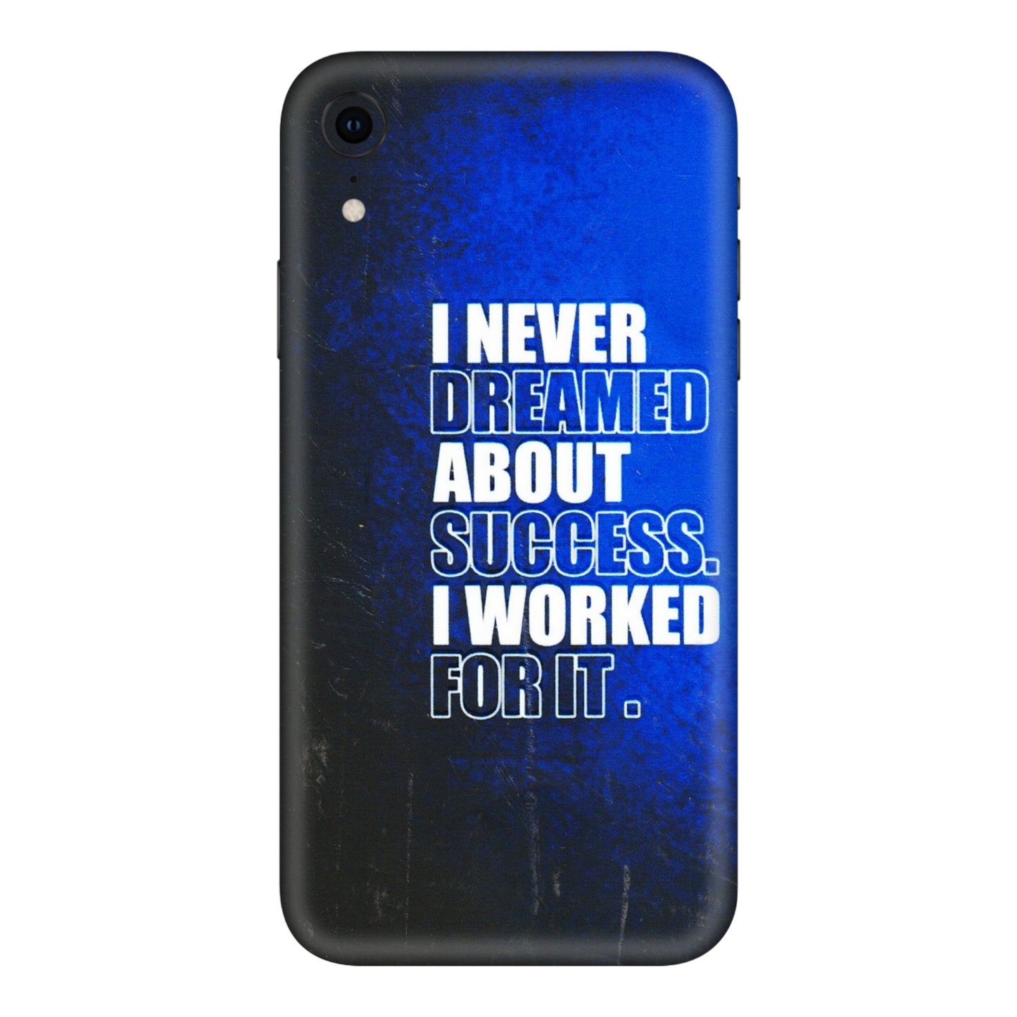 Apple iPhone Skins (All Models) - I Never Dreamed About Success - 3D Embossed Finish (L-283) iPhone XR