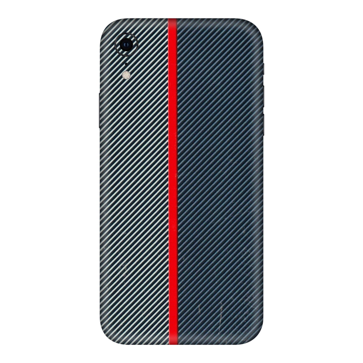 Apple iPhone Skins (All Models) - Blue Sober Lines - 3D Embossed Finish (L-305) iPhone XR