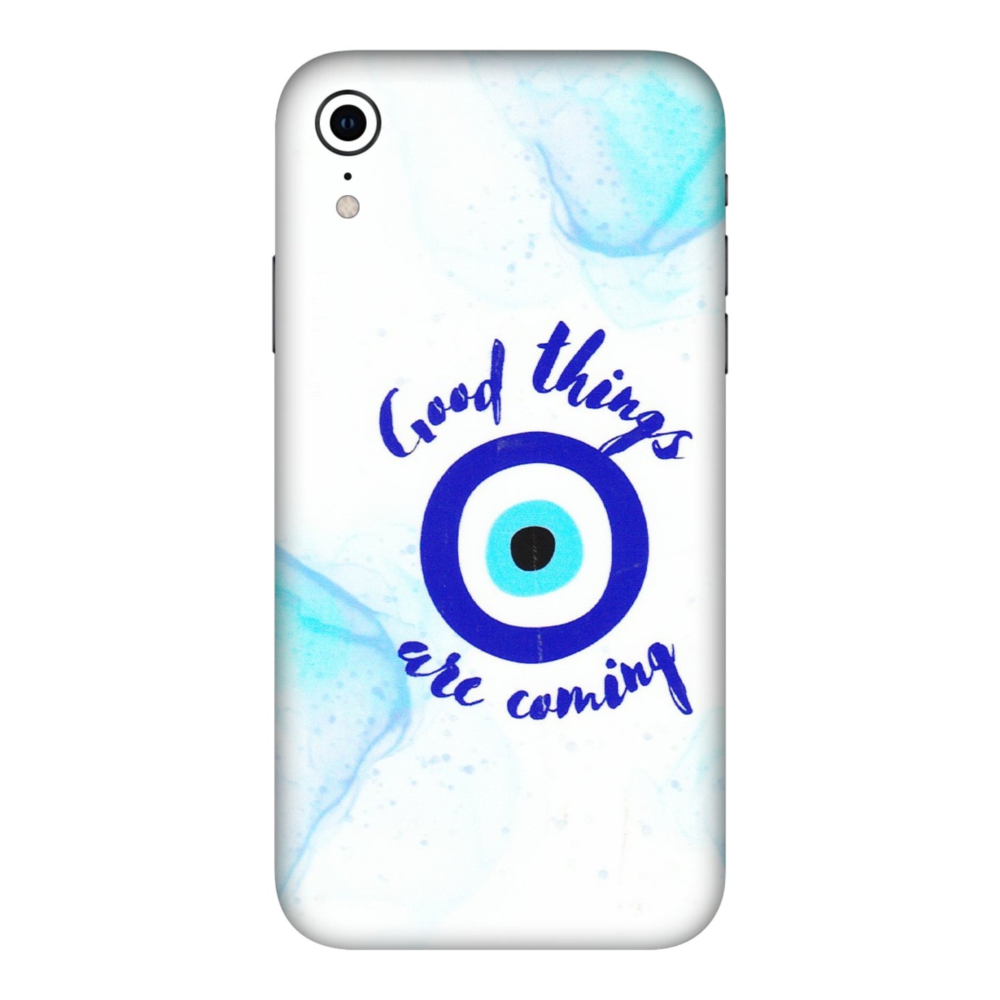Apple iPhone Skins (All Models) - Evil Eye Good Things Are Coming - 3D Embossed Finish (L-322) iPhone XR