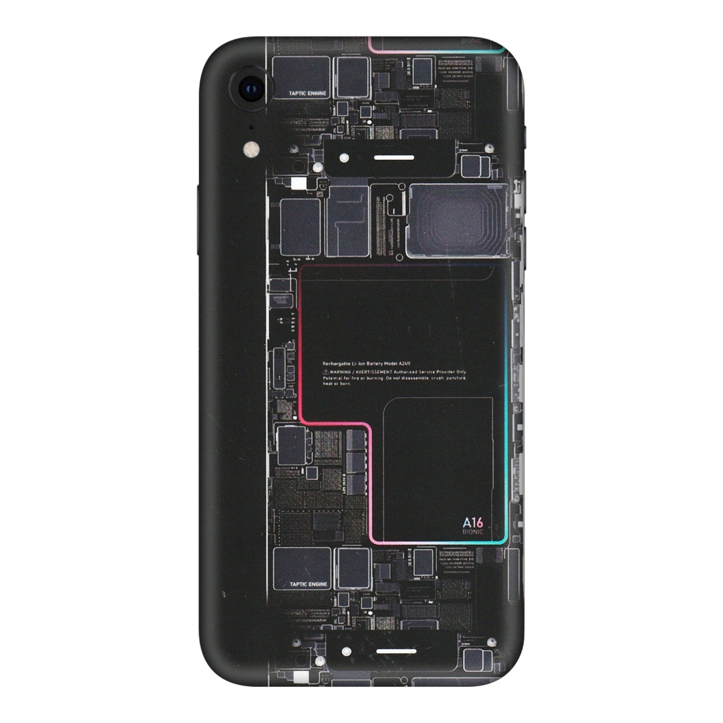 Apple iPhone Skins (All Models) - Motherboard Circuit Layout - Matte Finish (M-117) iPhone XR