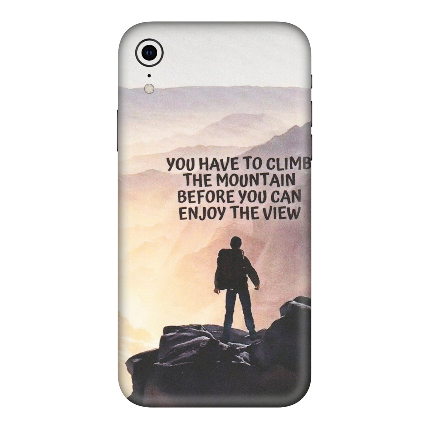 Apple iPhone Skins (All Models) - Motivational Hiking Mountain - Matte Finish (M-28) iPhone XR