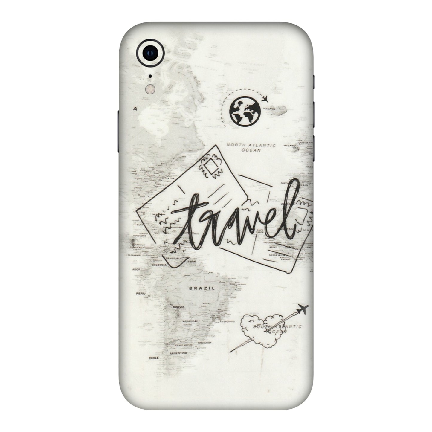 Apple iPhone Skins (All Models) - Travel Ticket - Transparent Finish (T-06) iPhone XR