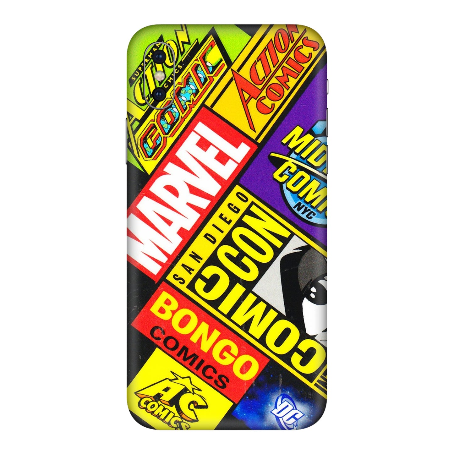 Apple iPhone Skins (All Models) - Bongo Comic Con - 3D Embossed Finish (L-325) iPhone XS