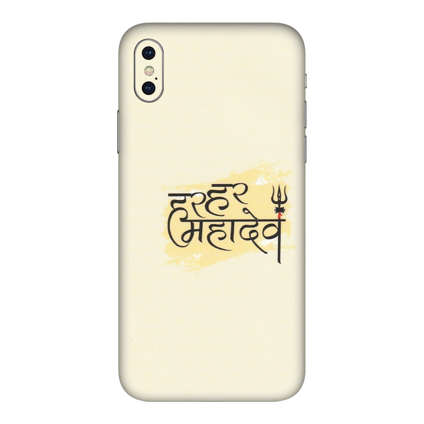 Apple iPhone Skins (All Models) - Har Har Mahadev - Matte Finish (M-10) iPhone XS