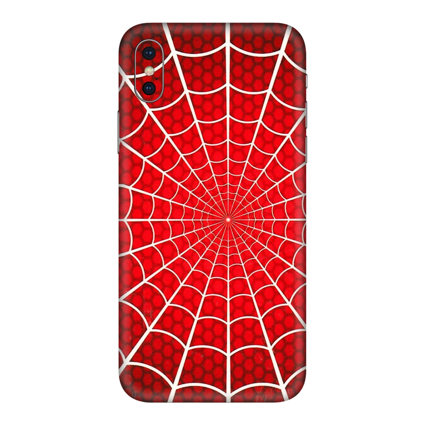 Apple iPhone Skins (All Models) - Classic Spidey Web - 3D Embossed Finish (L-115) iPhone XS Max