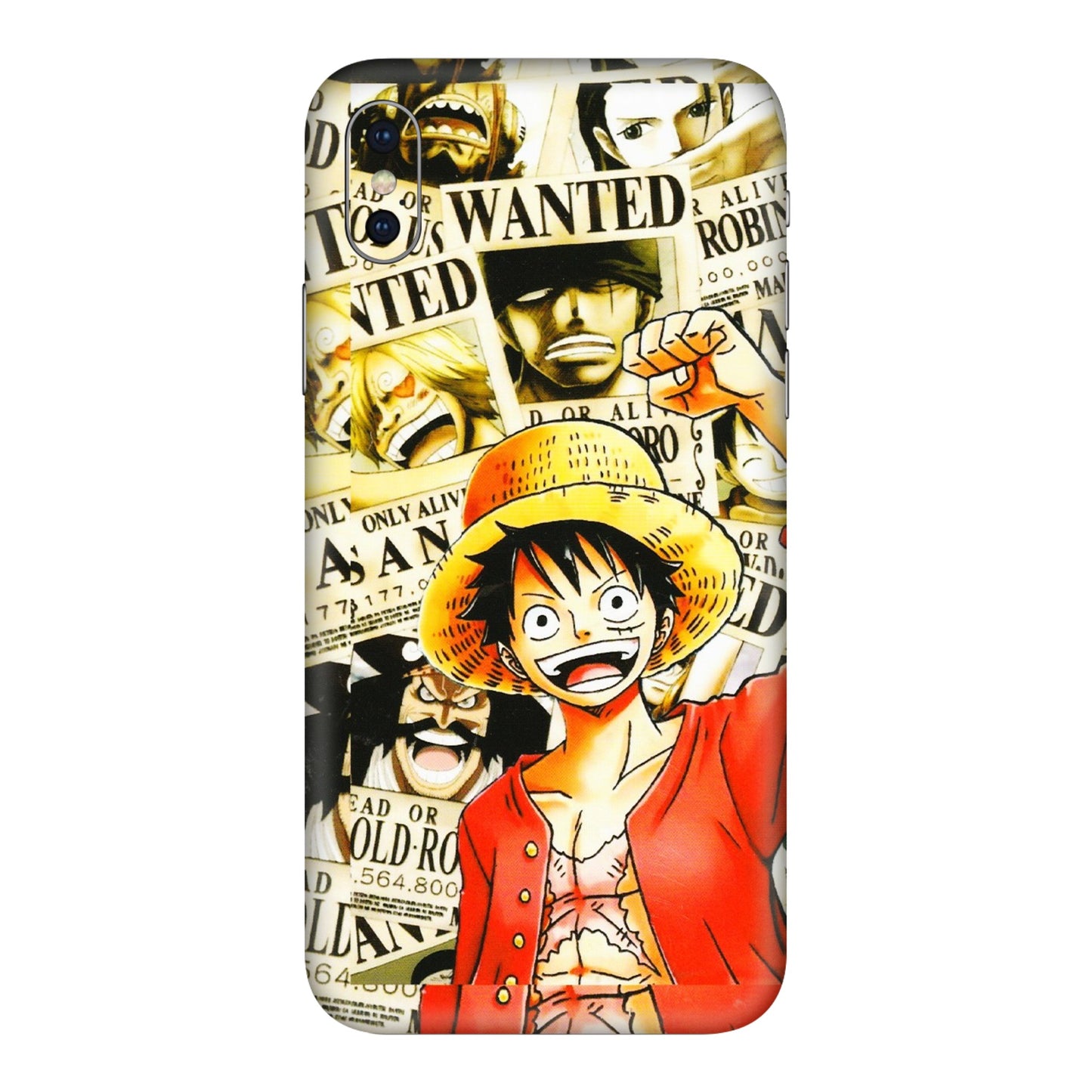 Apple iPhone Skins (All Models) - Luffy Anime - 3D Embossed Finish (L-177) iPhone XS Max
