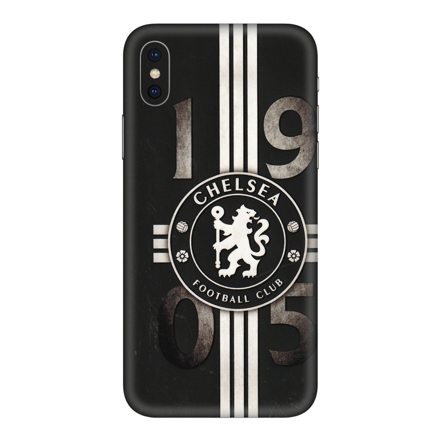 Apple iPhone Skins (All Models) - Chelsea Fan Club - 3D Embossed Finish (L-36) iPhone XS Max