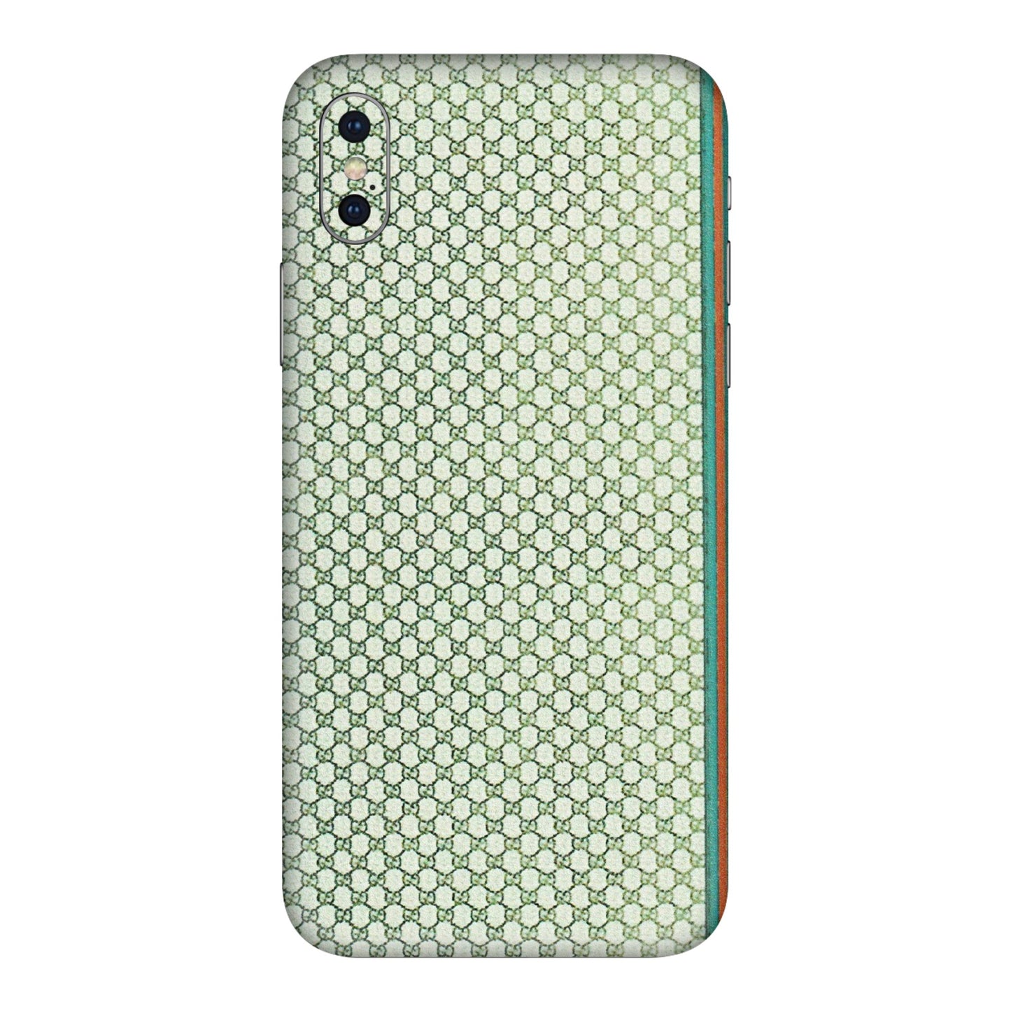 Apple iPhone Skins (All Models) - Gucci Fabric Pattern - 3D Embossed Finish (L-73) iPhone XS Max