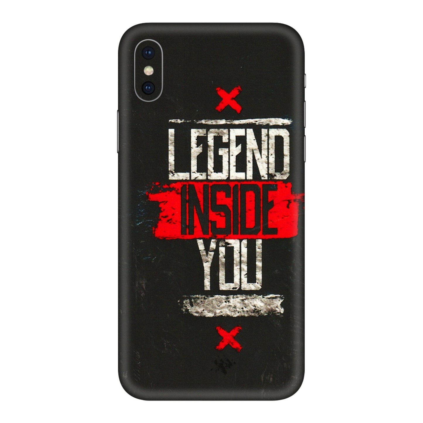 Apple iPhone Skins (All Models) - Legend Inside You - 3D Embossed Finish (L-186) iPhone X